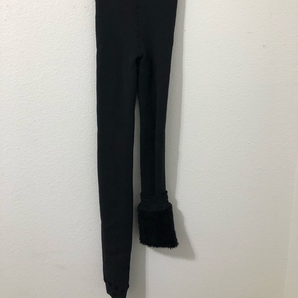 Fur lined leggings